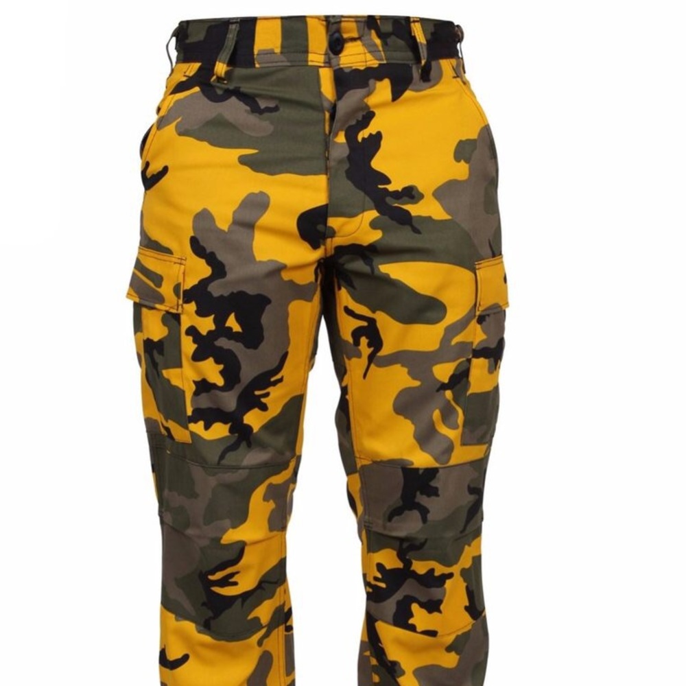 Yellow camo pants